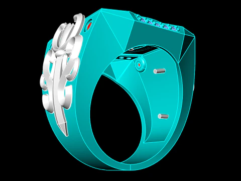Dragon Rings - Patterned Rings - Mens ring - N1002 3D Print Model
