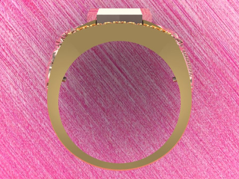 Dragon Ring - Diamond Mens Ring - N923709 3D Print Model