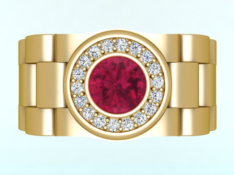 Watch Rings - Clock Ring - Mens Rings - N924722 3D 打印模型