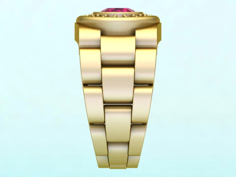 Watch Rings - Clock Ring - Mens Rings - N924722 3D Print Model