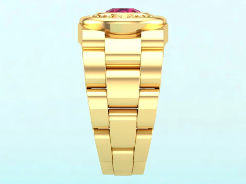 Watch Rings - Clock Ring - Mens Rings - N924722 3D Print Model