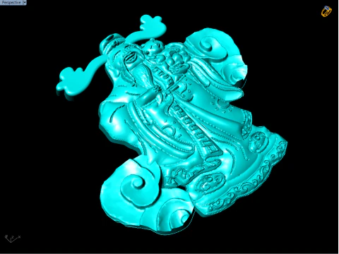 God of wealth for jewelry - Caishen for ring - N924846 3D Print Model