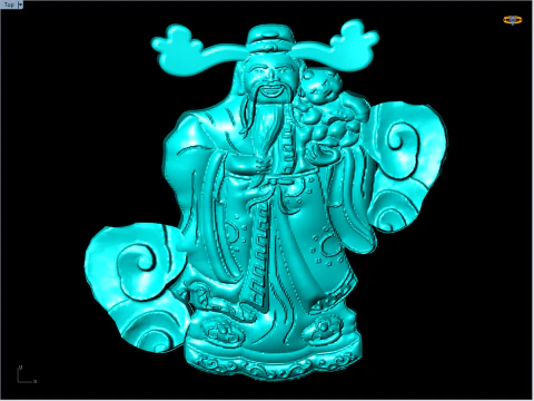 God of wealth for jewelry - Caishen for ring - N924846 3D Print Model