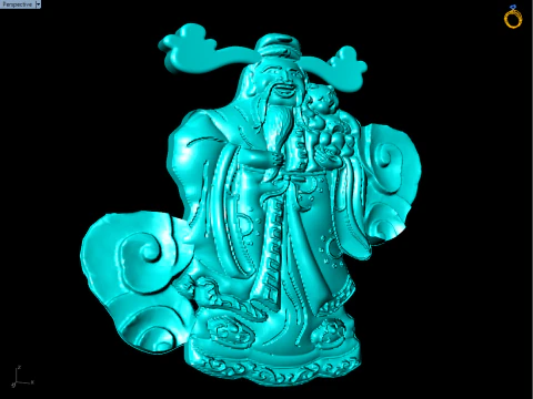 God of wealth for jewelry - Caishen for ring - N924846 3D Print Model