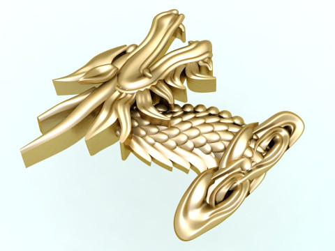 Dragon for jewelry - Dragon for ring - Dragon for pendant - N208 3D 打印模型
