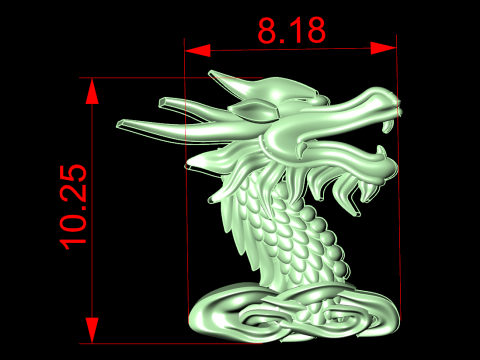 Dragon for jewelry - Dragon for ring - Dragon for pendant - N208 3D 打印模型