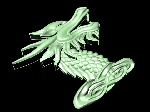 Dragon for jewelry - Dragon for ring - Dragon for pendant - N208 3D 打印模型