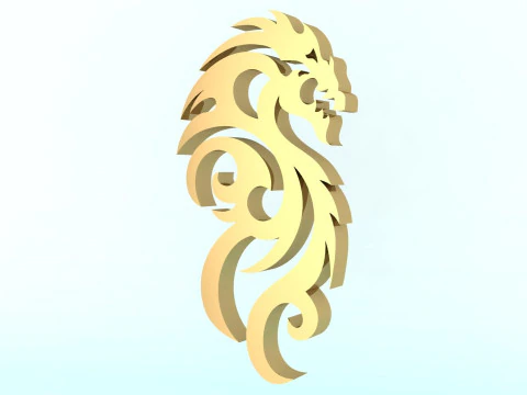 Дракон для прикраси - Дракон для каблучки - Дракон для кулона - N717 3D Принт Модель