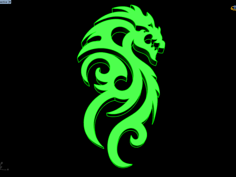 Dragon for jewelry - Dragon for ring - Dragon for pendant - N717 3D Принт Модель