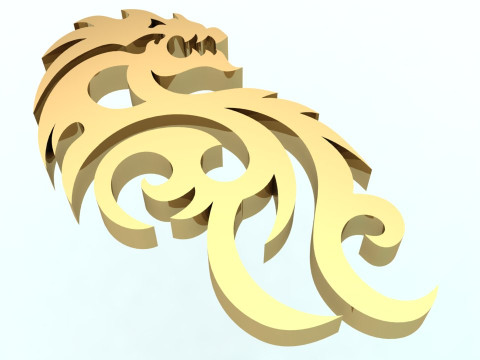 Dragon for jewelry - Dragon for ring - Dragon for pendant - N717 3D Принт Модель