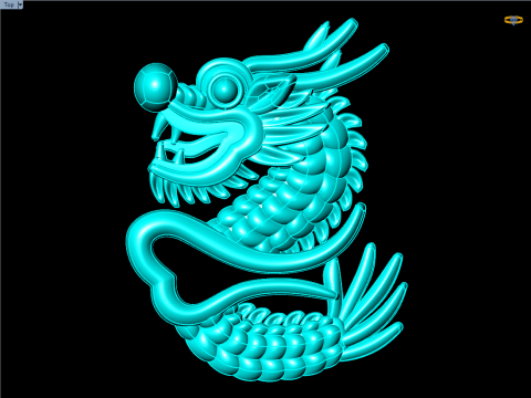 Dragon for jewelry - Dragon for ring - Dragon for pendant - N1006 Modelo de Impressão 3D
