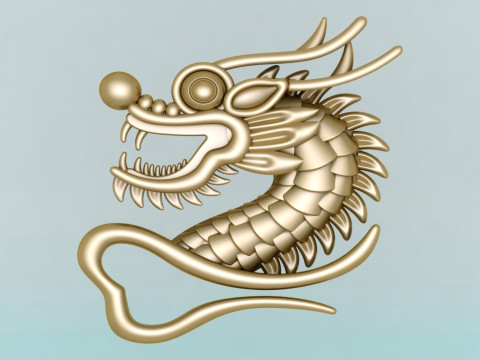 Dragon for jewelry - Dragon for ring - Dragon for pendant - N1157 3D 打印模型
