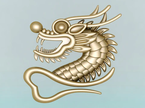 Dragon for jewelry - Dragon for ring - Dragon for pendant - N1157 3D Print Model
