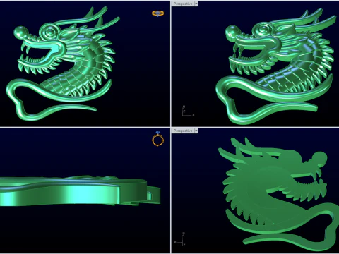 Dragon for jewelry - Dragon for ring - Dragon for pendant - N1157 3D Print Model
