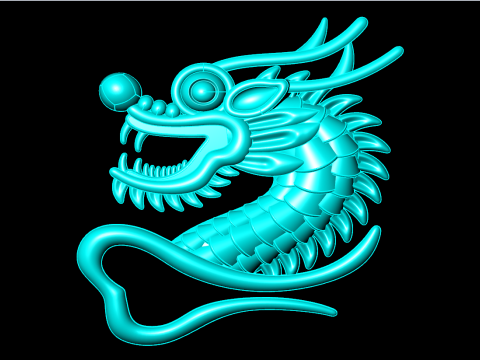 Dragon for jewelry - Dragon for ring - Dragon for pendant - N1157 3D 打印模型