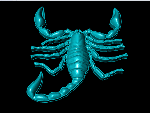 Scorpion for jewelry - Scorpion for ring - Scorpion for pendant N924054 3D Принт Модель
