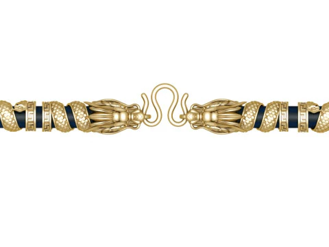 Намисто Дракон - Кулон Дракон - Шкіряний шнур - N843 3D Принт Модель