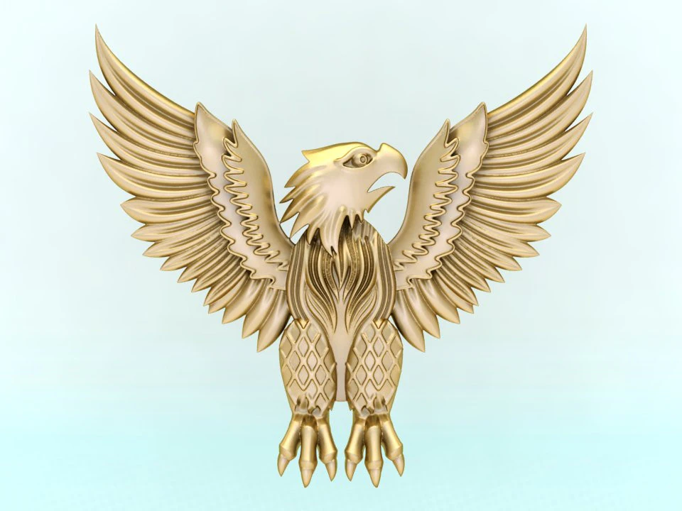 Eagle for jewelry - Eagle for ring - Eagle for pendant - N931 3D Print Model .c4d .max .obj .3ds .fbx .stl .blend