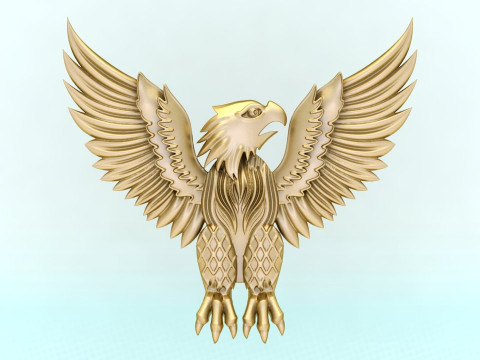 Eagle for jewelry - Eagle for ring - Eagle for pendant - N931 3Dプリントモデル