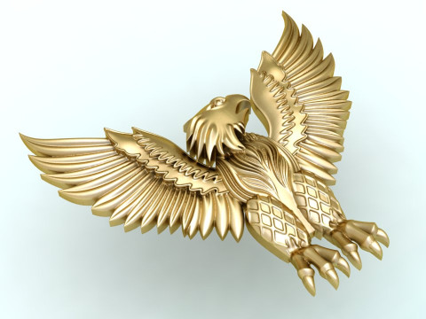 Eagle for jewelry - Eagle for ring - Eagle for pendant - N931 3D 打印模型