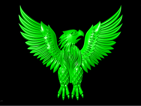 Eagle for jewelry - Eagle for ring - Eagle for pendant - N931 3D 打印模型