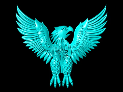 Eagle for jewelry - Eagle for ring - Eagle for pendant - N931 3D Print Model