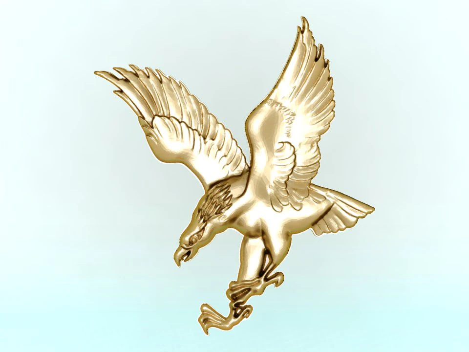 Eagle for jewelry - Eagle for ring - Eagle for pendant - N1022 3D Print Model .c4d .max .obj .3ds .fbx .stl .blend