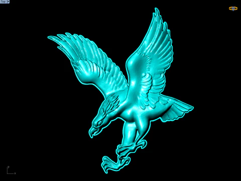Eagle for jewelry - Eagle for ring - Eagle for pendant - N1022 3D Print Model