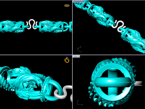 Eagle necklace - Eagle bracelet - Chain necklaces - N143 3D Print Model