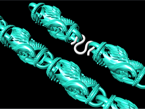 Eagle necklace - Eagle bracelet - Chain necklaces - N143 3D Print Model