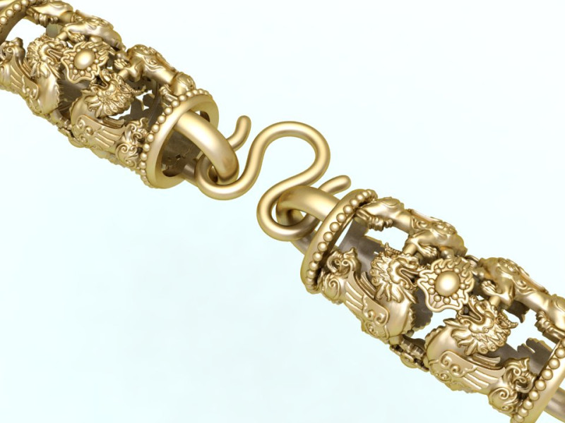 Unicorn necklace - Pixiu necklace - Unicorn bracelet - N308 3D Print Model .c4d .max .obj .3ds .fbx .stl .blend