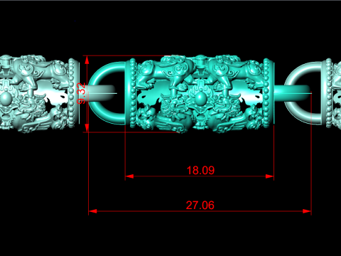 Unicorn necklace - Pixiu necklace - Unicorn bracelet - N308 3D Print Model