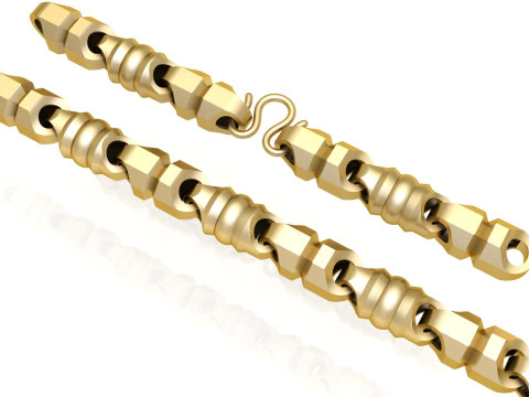 Mens necklaces - Chain necklaces - N349 3D Print Model