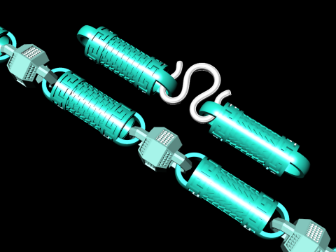 Chain necklaces - Miami cuban link necklaces - Mens necklaces - N405 3D Print Model