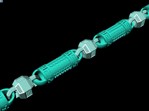 Chain necklaces - Miami cuban link necklaces - Mens necklaces - N405 3D Print Model