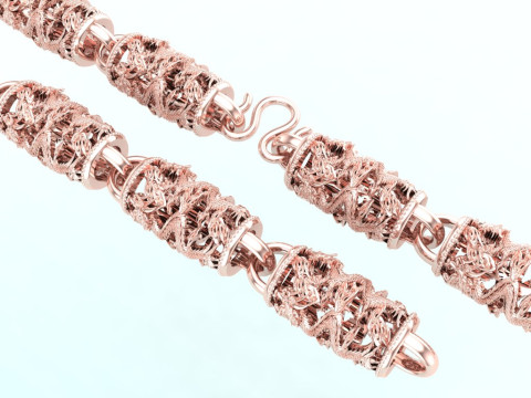 Dragon necklace - Chain necklaces - Dragon bracelet - N1054 Modello di stampa 3D