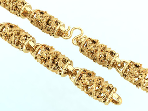 Dragon necklace - Chain necklaces - Dragon bracelet - N1054 Modello di stampa 3D