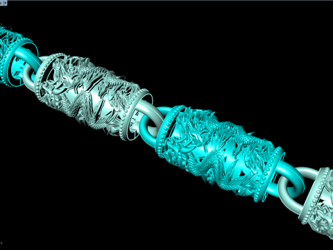 Dragon necklace - Chain necklaces - Dragon bracelet - N1054 Modello di stampa 3D