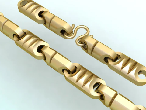 Colliers cha&icirc;ne - Colliers cubains Miami - Colliers homme - N621 Modèles 3D en vedette