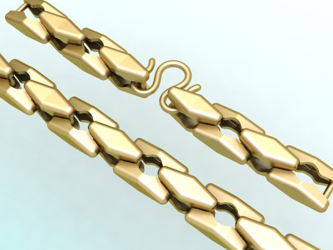 Chain necklaces - Miami cuban necklaces - Mens necklaces - N633 Modèles 3D en vedette