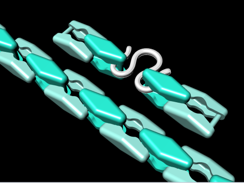 Chain necklaces - Miami cuban necklaces - Mens necklaces - N633 Modello di stampa 3D