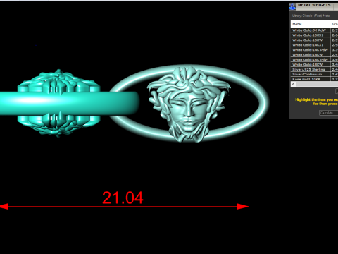 Versace necklace - Medusa necklace - Versace chain - N725 Modelo de impresión 3D