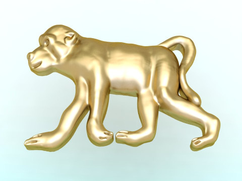 Monkey for jewelry - Monkey for ring - Monkey for pendant - N550 Modelo de Impressão 3D