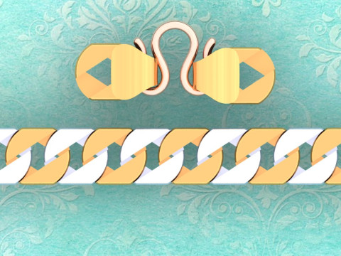 Chain Bracelets - Miami Cuban bracelets - Link bracelets - N955 3Dプリントモデル