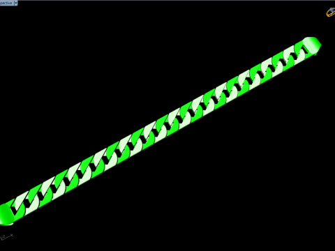 Chain Bracelets - Miami Cuban bracelets - Link bracelets - N955 3Dプリントモデル