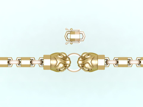 Beast bracelet - Monster bracelet - Dark bracelet - N856 Modello di stampa 3D