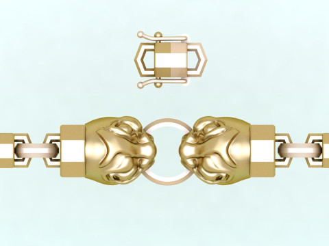 Beast bracelet - Monster bracelet - Dark bracelet - N856 Modello di stampa 3D