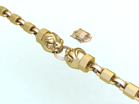 Beast bracelet - Monster bracelet - Dark bracelet - N856 Modello di stampa 3D