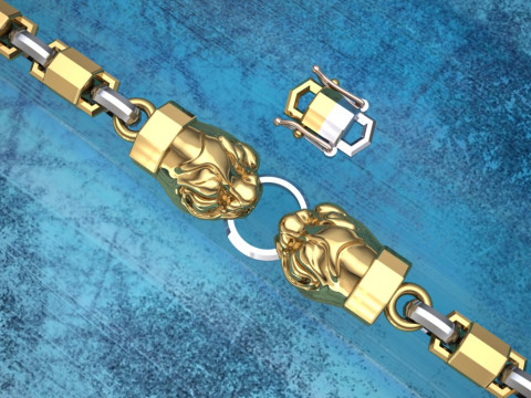 Beast bracelet - Monster bracelet - Dark bracelet - N856 Modello di stampa 3D