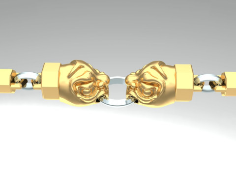 Beast bracelet - Monster bracelet - Dark bracelet - N856 Modello di stampa 3D